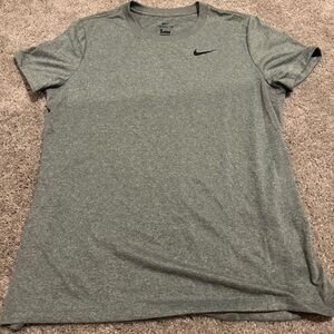 Nike Gray Heather Performance Crew Tee